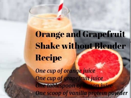 Orange and Grapefruit Shake without Blender (1)