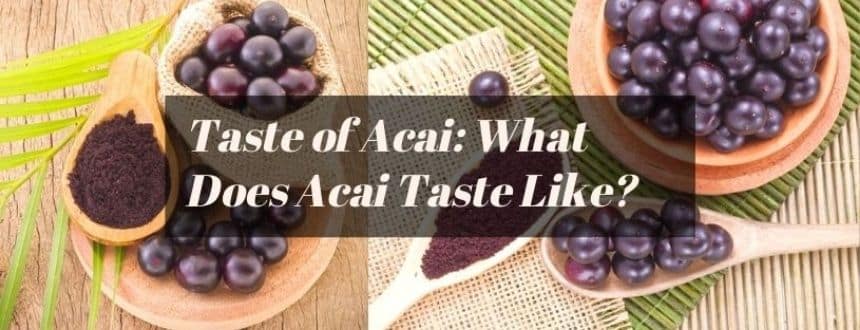 what does acai taste like