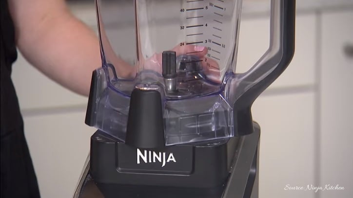 Place the ninja blender pitcher