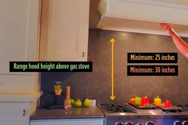 Range Hood to Gas Stovetop