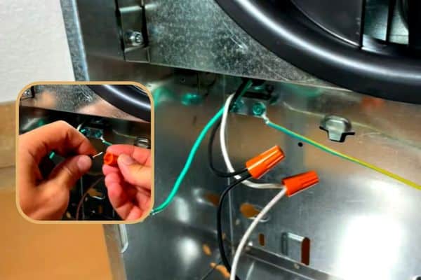 connecting the plug wires to hood wires