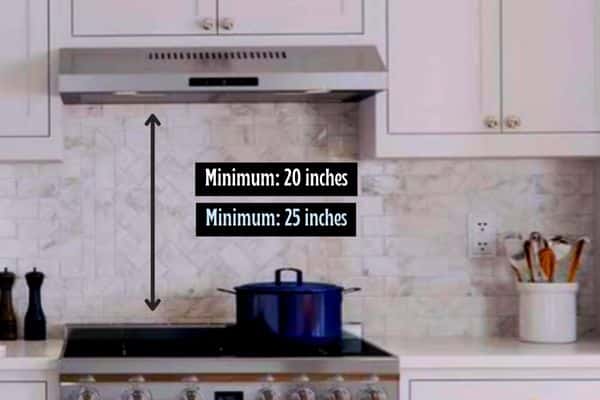 electric stove to range hood